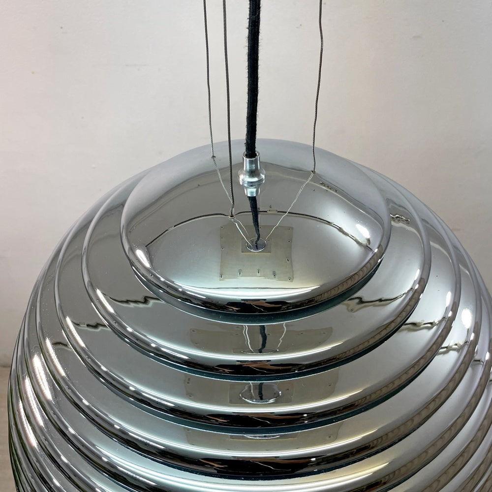 ヤマギワ yamagiwa サツールノ SATURNO ペンダントライト Φ50cm 4灯 70s 本澤和雄 モダン スペースエイジ  要電気工事 ●