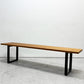 マスターウォール MASTERWAL ワイルドウッド WILDWOOD BENCH ベンチ W160cm ブラックチェリー無垢材 ブラックスチール脚 アカセ木工 参考定価￥121,000- ●