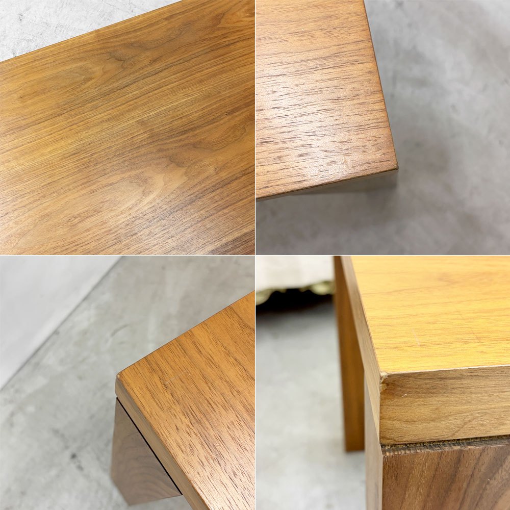 藤栄 FUJIEI ボルドー3 BORDEAUX ダイニングテーブル ウォールナット W160cm シンプルデザイン 参考価格￥134,200- ●