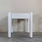 ビンテージ ペインテッド ローテーブル サイドテーブル 花台 ホワイト シャビーシック ■