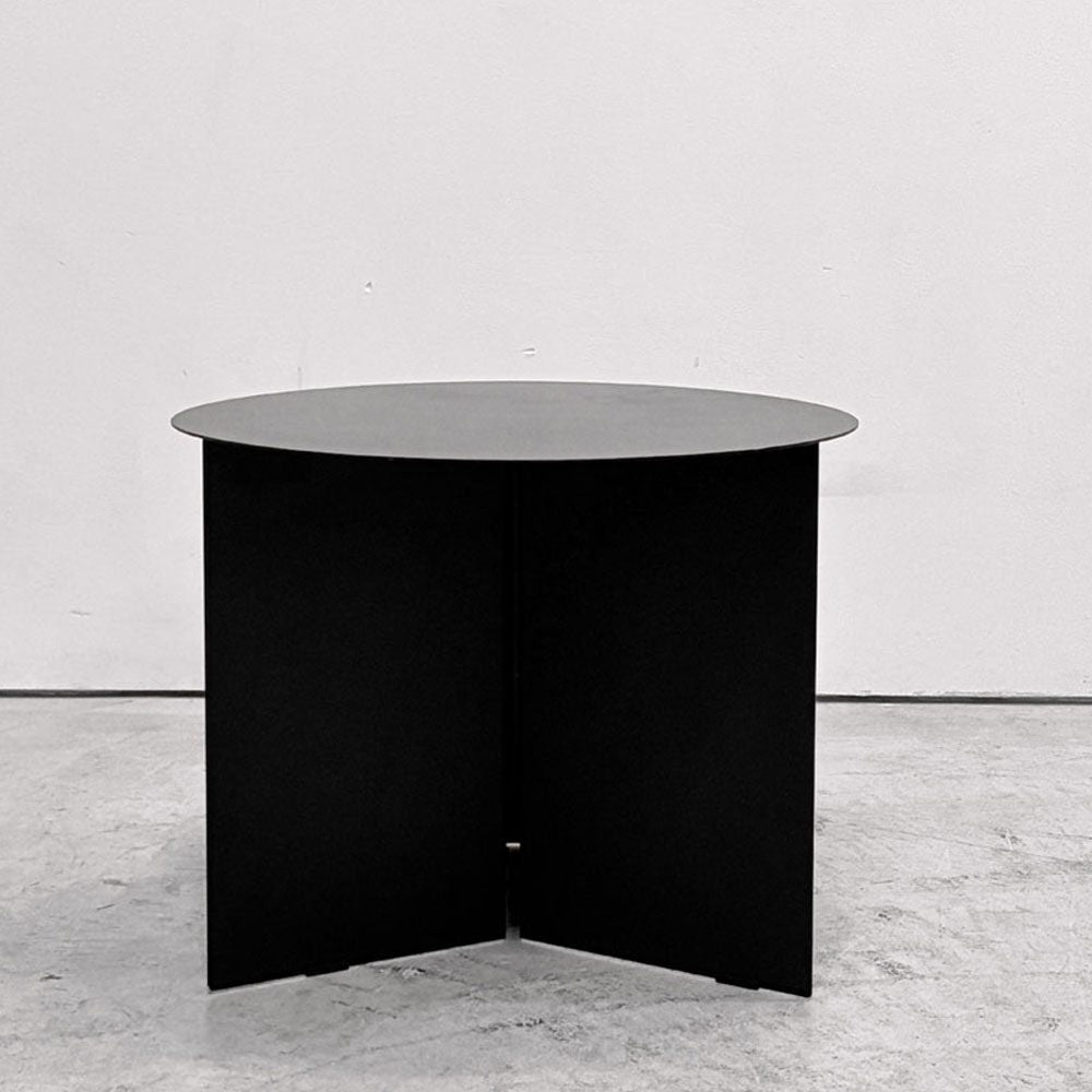 ヘイ HAY スリットテーブル SLIT TABLE XL サイドテーブル ローテーブル ラウンド Φ45cm スチール ブラック 北欧 デンマーク モダン B ●