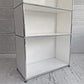 USMハラー USM Haller モジュラーファニチャー キャビネット シェルフ 1列4段 ピュアホワイト アジャスター スイス モダンデザイン ♪