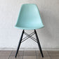 ハーマンミラー HermanMiller サイドシェルチェア ドゥエルレッグ DSW アクアスカイ × エボニー ポリプロピレン製 イームズ ミッドセンチュリー ◇