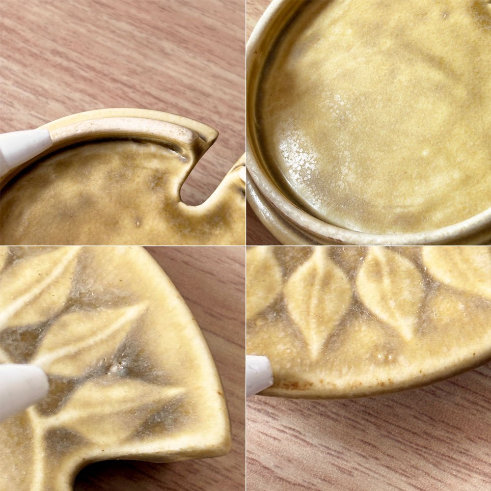 クロニーデン KRONJYDEN レリーフ Relief シュガーポット Sugar pot 蓋物 ケース イェンス・クイストゴー 北欧 ビンテージ 希少 ◇