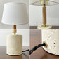 アートワークスタジオ ART WORK STUDIO モノリステーブルランプ Monolith-table lamp AW-0600 ホワイト 大理石ベース オーク無垢材 真鍮 ファブリック モダンデザイン 箱付き 美品 C ●
