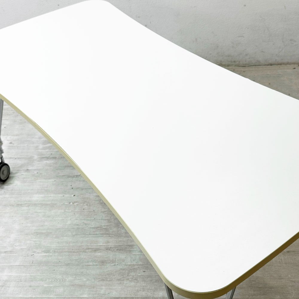 カルテル Kartell マックステーブル MAX TABLE ホワイト ミーティングテーブル キャスター付 フェルーチョ・ラヴィアーニ Ferruccio Laviani イタリア ●