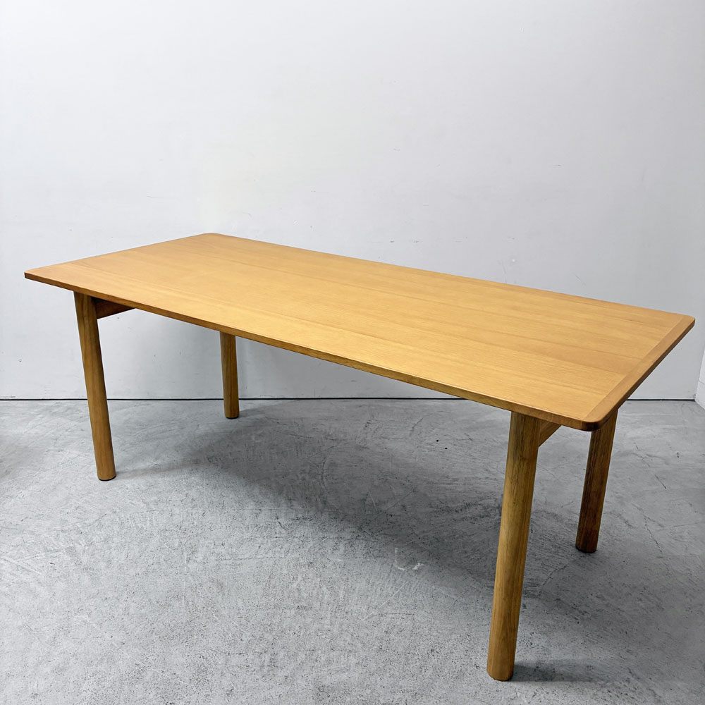 無印良品 MUJI 木製テーブル ダイニングテーブル ラバーウッド材 Ｗ180cm ナチュラルデザイン 参考定価￥59,900-  ●