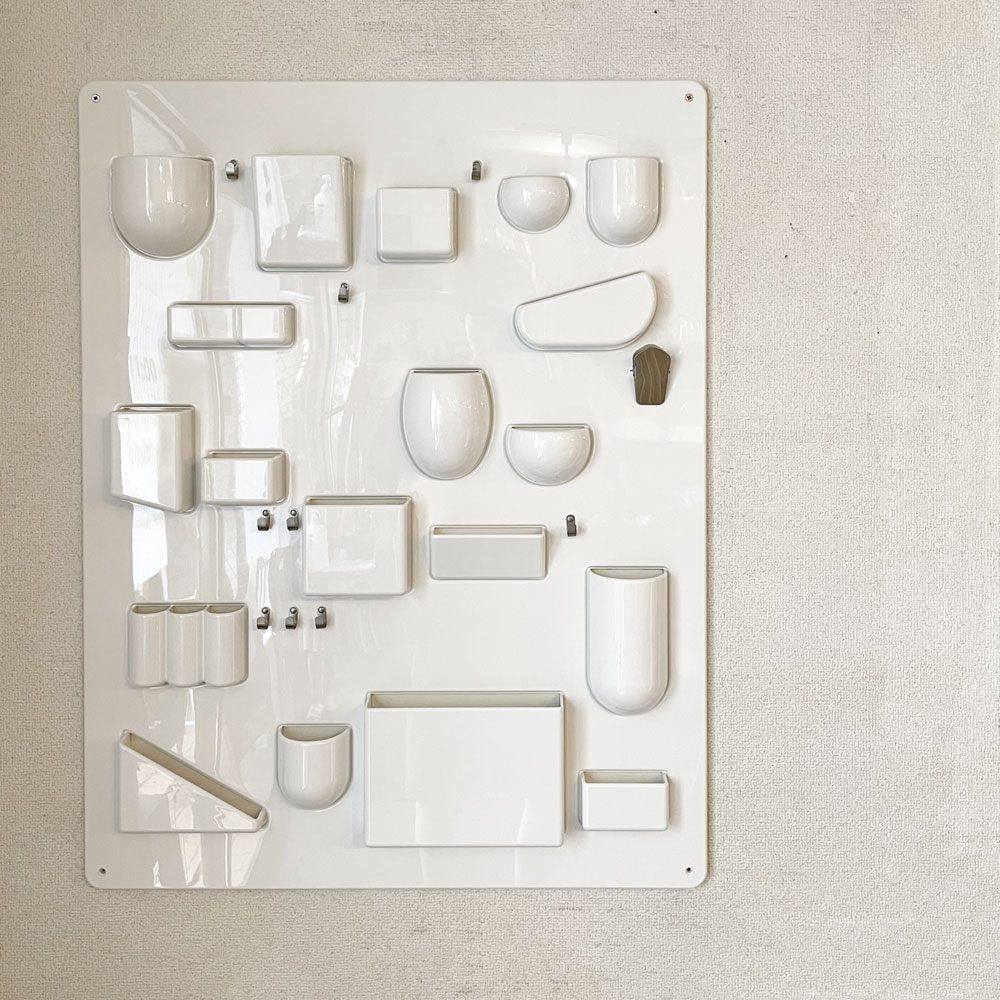 ヴィトラ Vitra ウーテンシロ1 Uten.Silo I ホワイト ウォールポケット 壁掛け収納 インゴ・マウラー & ドロシー・ベッカー 現行定価￥55,000- ◎
