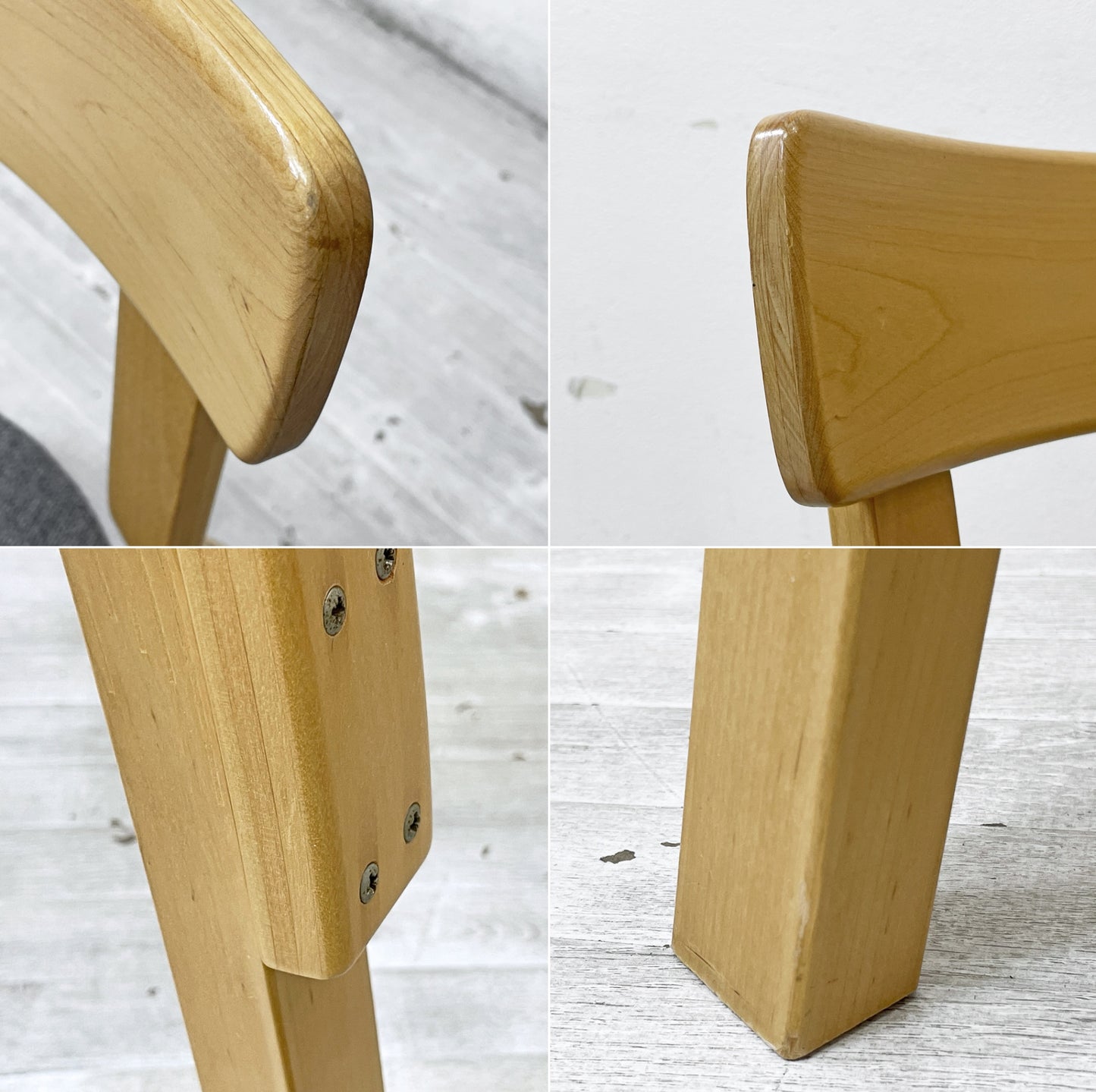 アルテック artek チェア69 Chair69 ダイニングチェア グレー ファブリック アルヴァ・アアルト Alva Aalto フィンランド 北欧家具 B ●