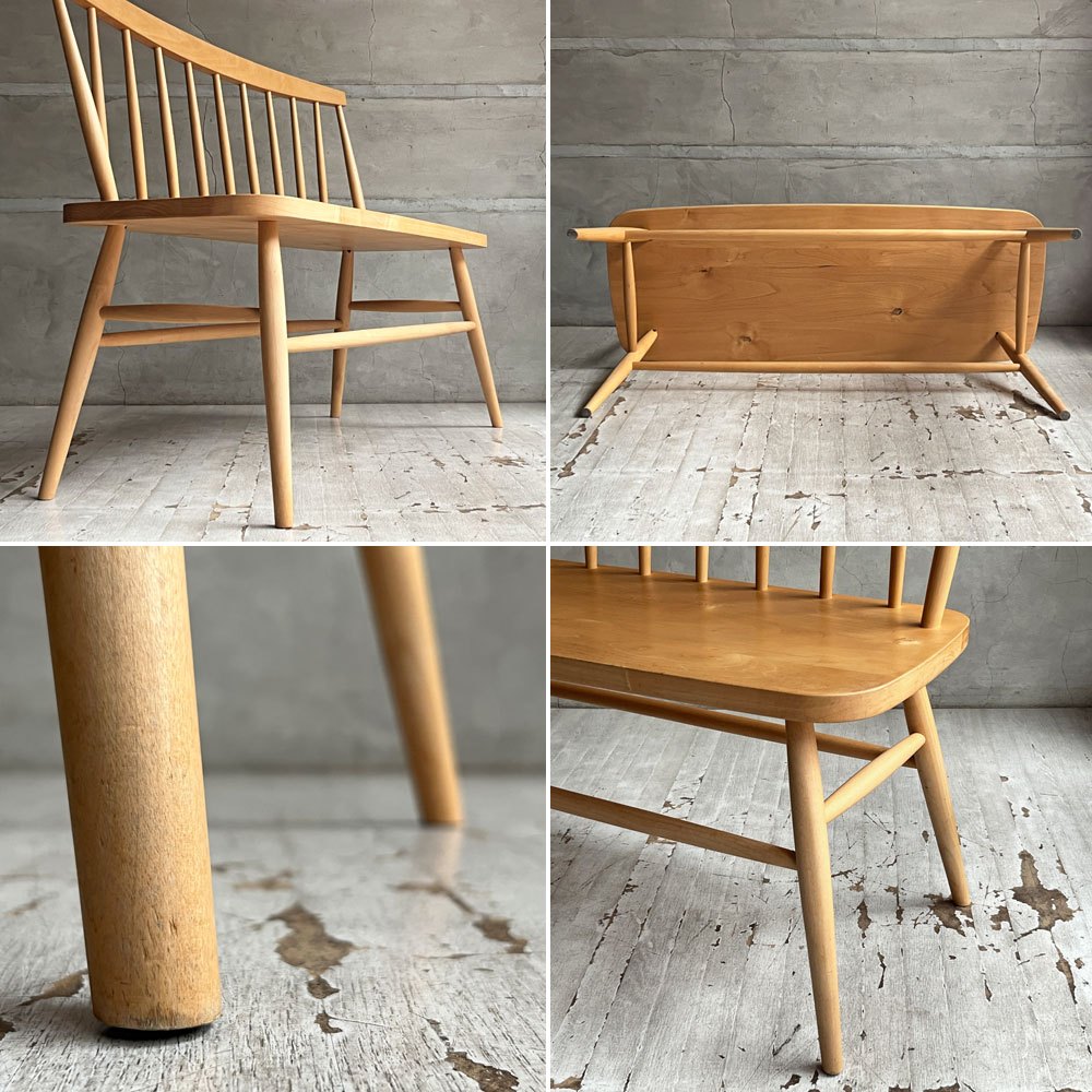 モモナチュラル MoMo natural マレ ST ベンチ  MARE ST BENCH アルダー材 ナチュラル カントリースタイル 定価 44,000- ♪