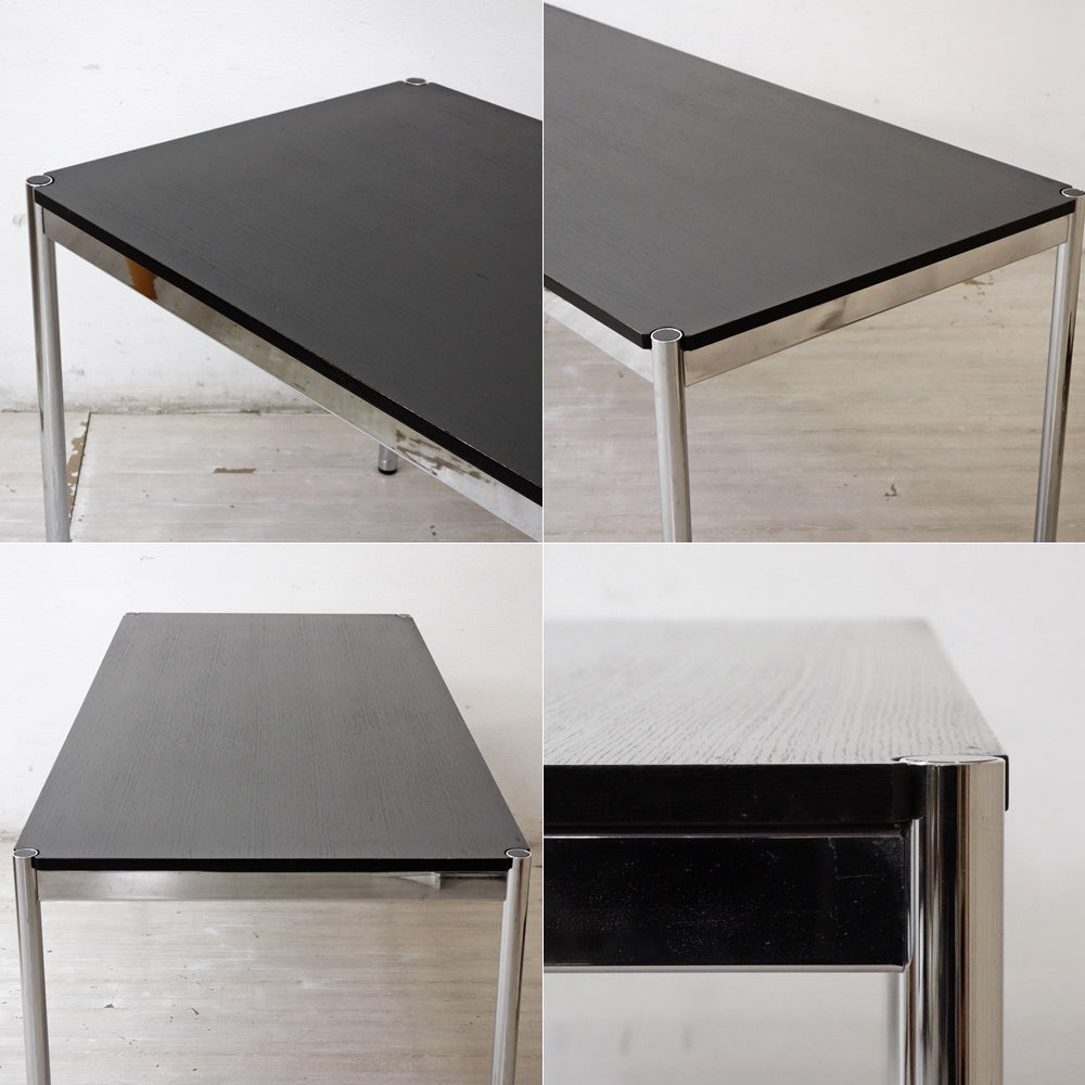 ユーエスエムハラー USMハラー USM Haller モジュラーファニチャー ハラーテーブル ワークデスク W175cm オーク材 ブラック スイス ●