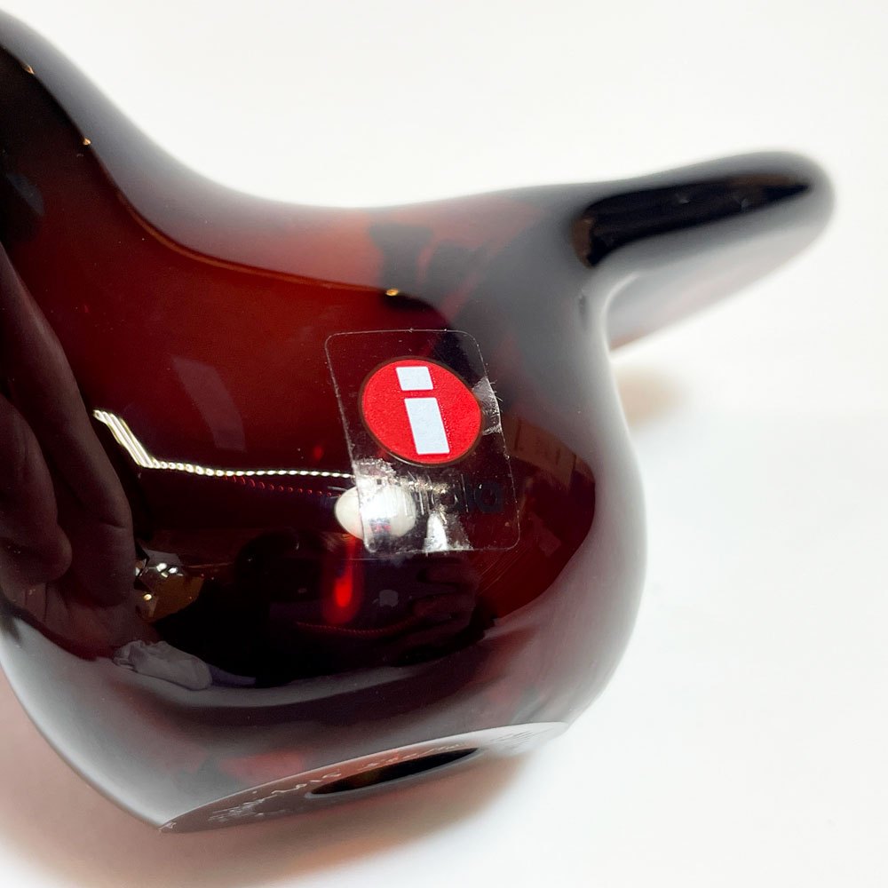 イッタラ iittala イッタラバード シエッポ Sieppo ブラウン × クリア 2015年 131/1000 箱&テキスタイル付 オイバ・トイッカ SCOPE別注 ★