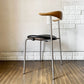 カールハンセン＆サン Carl Hansen & Son CH88P ダイニングチェア オーク材 本革 ブラックレザー ステンレスレッグ ハンス・J・ウェグナー 北欧家具 ◎