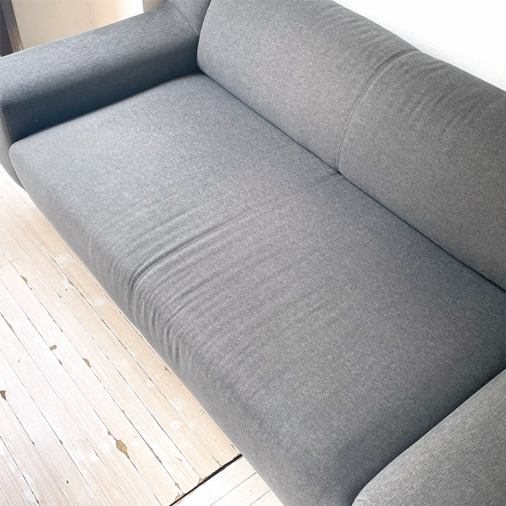 イデー IDEE プレジール PLAISIR 3シーター ソファ ファブリック ローバック ブルーグレー 定価139,900円  ★