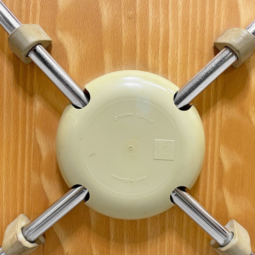 フリッツハンセン Fritz Hansen 3101 アリンコチェア アントチェア 4本脚 ナチュラルビーチ ラッカー仕上げ フェルトグライズ アルネ・ヤコブセン C ●