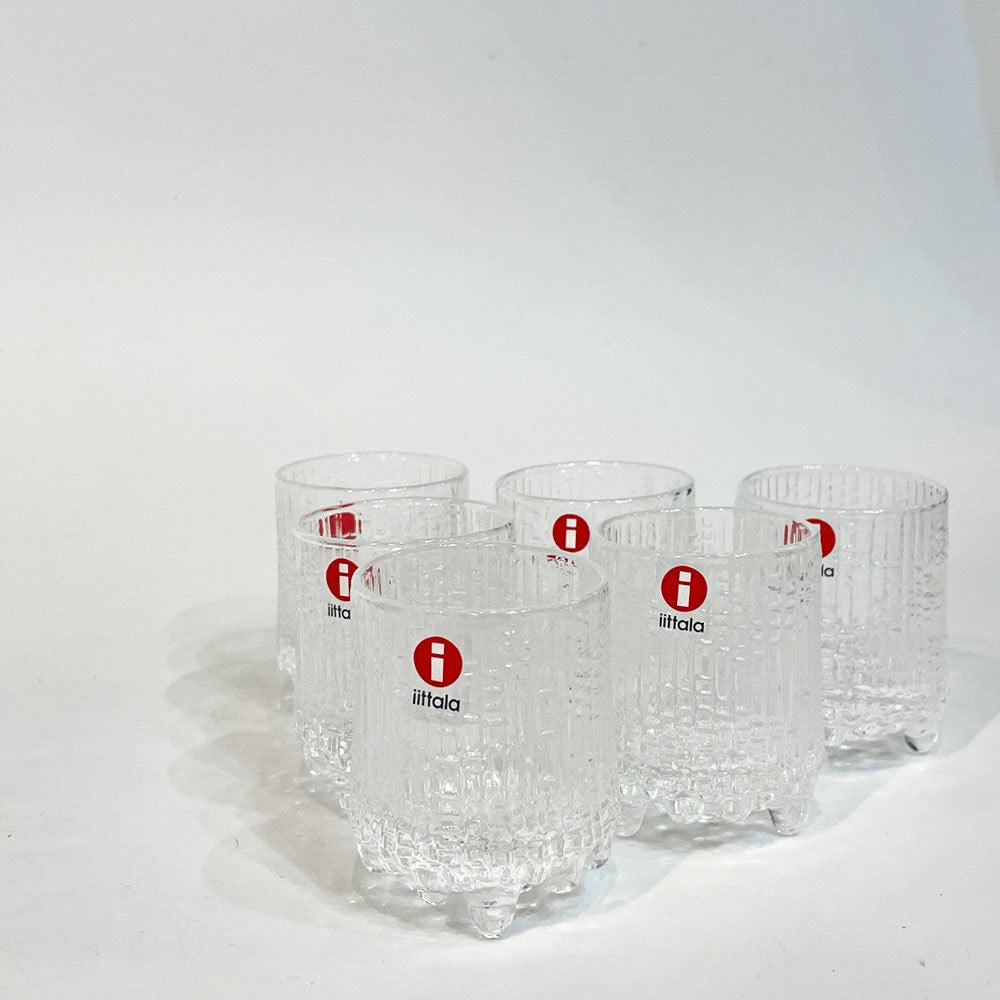 イッタラ iittala ウルティマツーレ Ultima thule コーデュアル 40周年記念セット クリア 6点セット タピオ・ヴィルカラ Tapio Wirkkala Φ43×H56mm 北欧食器 ★