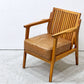 ダブルティー WTW アペルト チェア APERTO CHAIR NT アームチェア ラウンジチェア 1Pソファ レザー ブラウン  西海岸 ウエストコースト ●