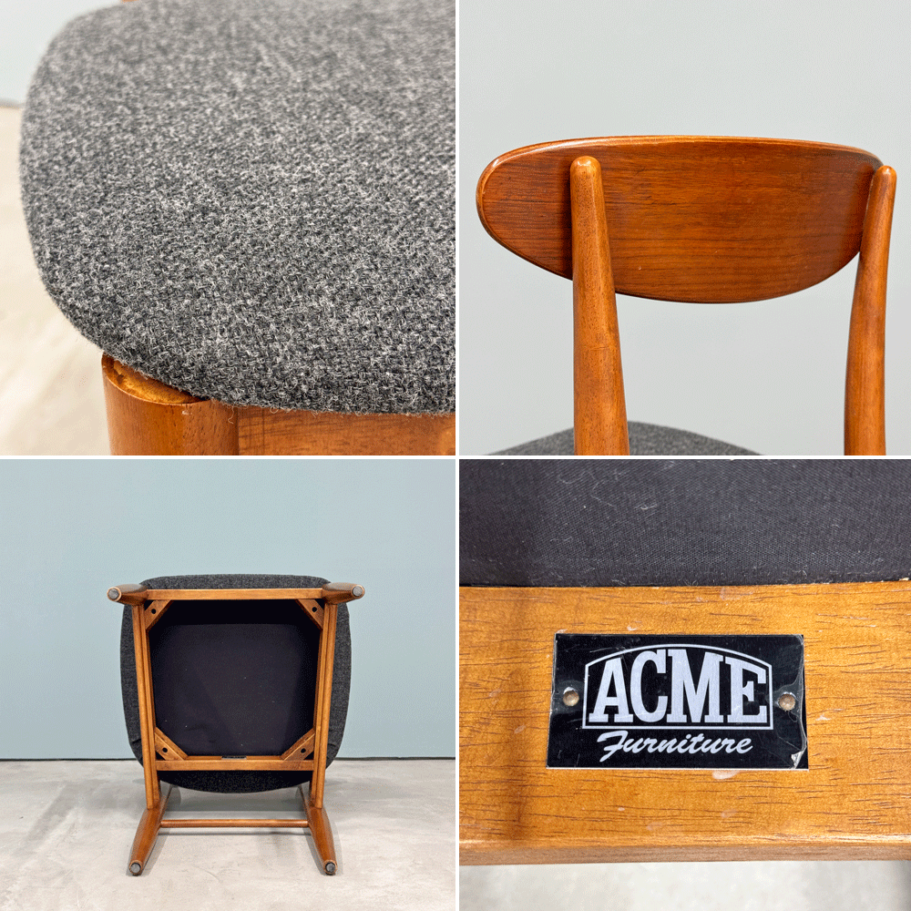 アクメファニチャー ACME Furniture トラッセル TRESTLES CHAIR ダイニングチェア ウォールナット USビンテージスタイル B ◎