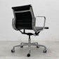 ハーマンミラー Herman Miller アルミナムグループ マネジメントチェア 本革 ブラック 5本脚 キャスター付 C&R イームズ 〓
