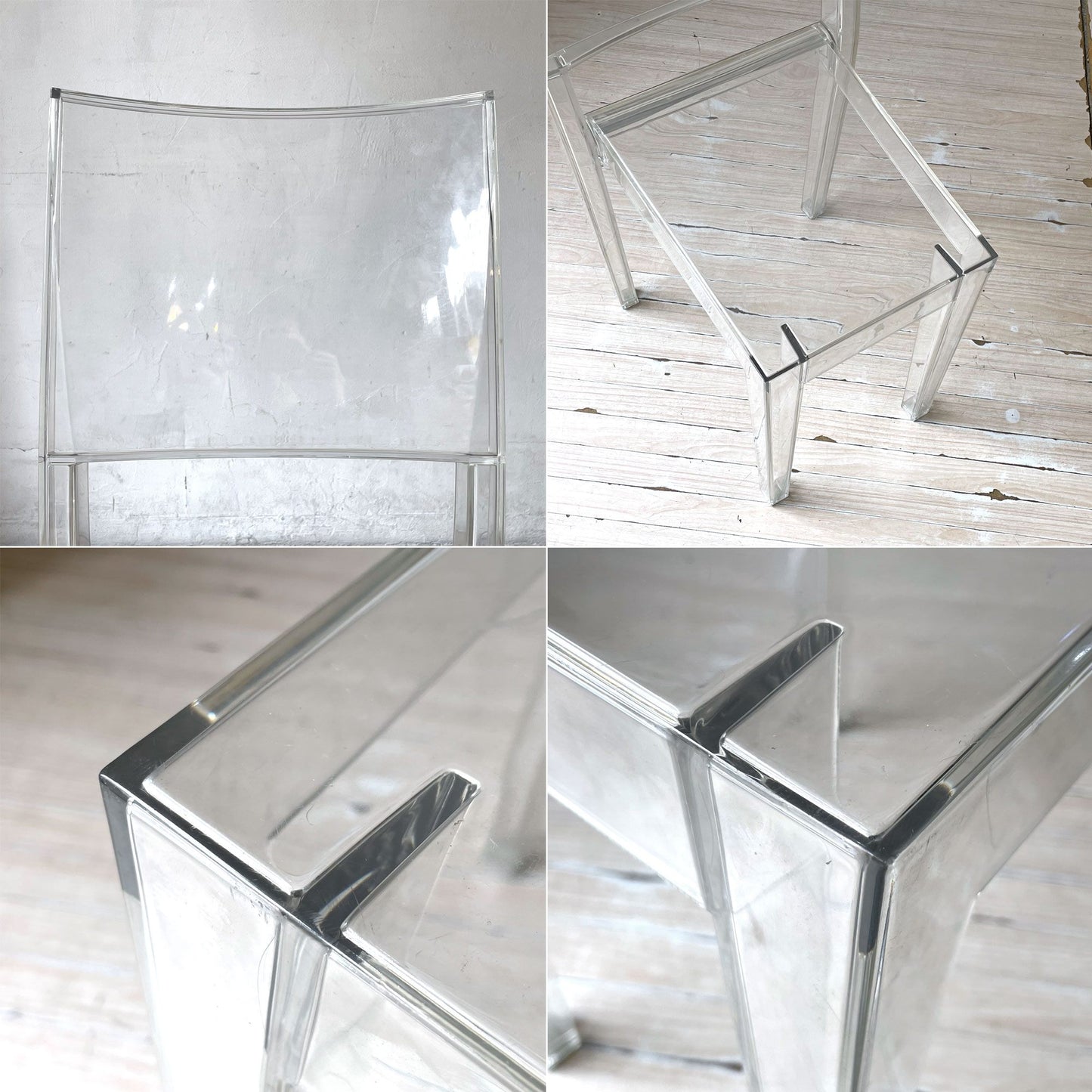 カルテル Kartell ラ マリー La Marie ダイニングチェア スタッキングチェア クリスタル ポリカーボネート フィリップ・スタルク Philippe Starck イタリア ★