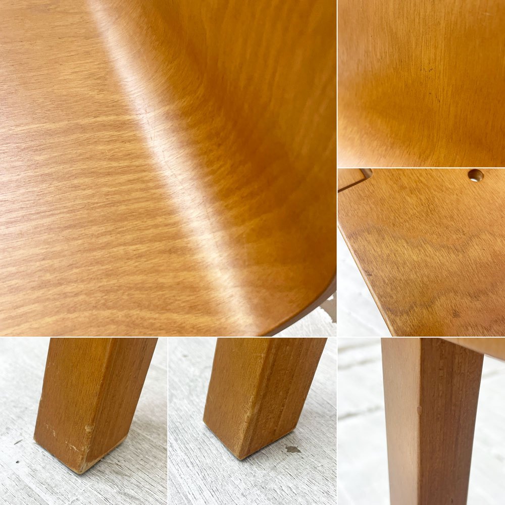 カンディハウス CONDE HOUSE ラピス LAPIS スタッキングチェア ダイニングチェア プライウッド シルッカ & ティモ・サールニオ 旭川家具 ●