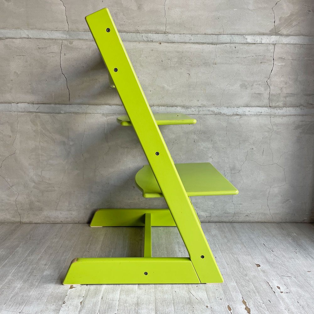 ストッケ STOKKE トリップトラップ TRIPP TRAPP ベビーチェア キッズチェア ライムグリーン S/N4～ ノルウェー 北欧家具 ♪