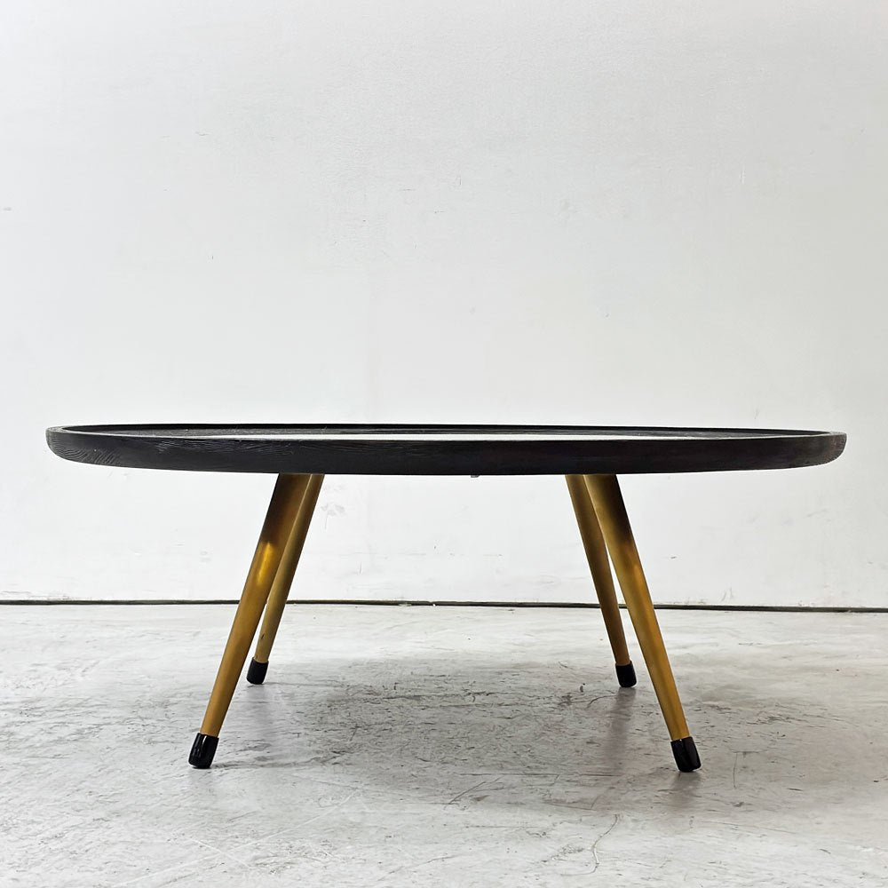 クラッシュゲート CRASH GATE ノットアンティークス Knot antiques バーク BARK コーヒーテーブル W80 石天板 ステンレス 定価￥105,600- 展示品 ●