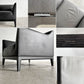 タイム＆スタイル TIME & STYLE エドワード Edward seamless sofa シームレスソファ 1人掛け ラウンジチェア 本革 ブラックレザー タモ材 廃番 B 〓
