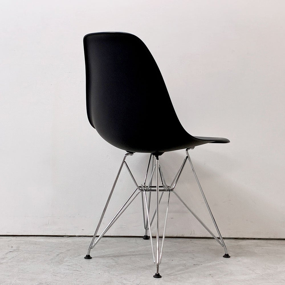 ヴィトラ Vitra サイドシェルチェア エッフェルベース ポリプロピレン製 ブラック  C&R イームズ ミッドセンチュリーデザイン ●