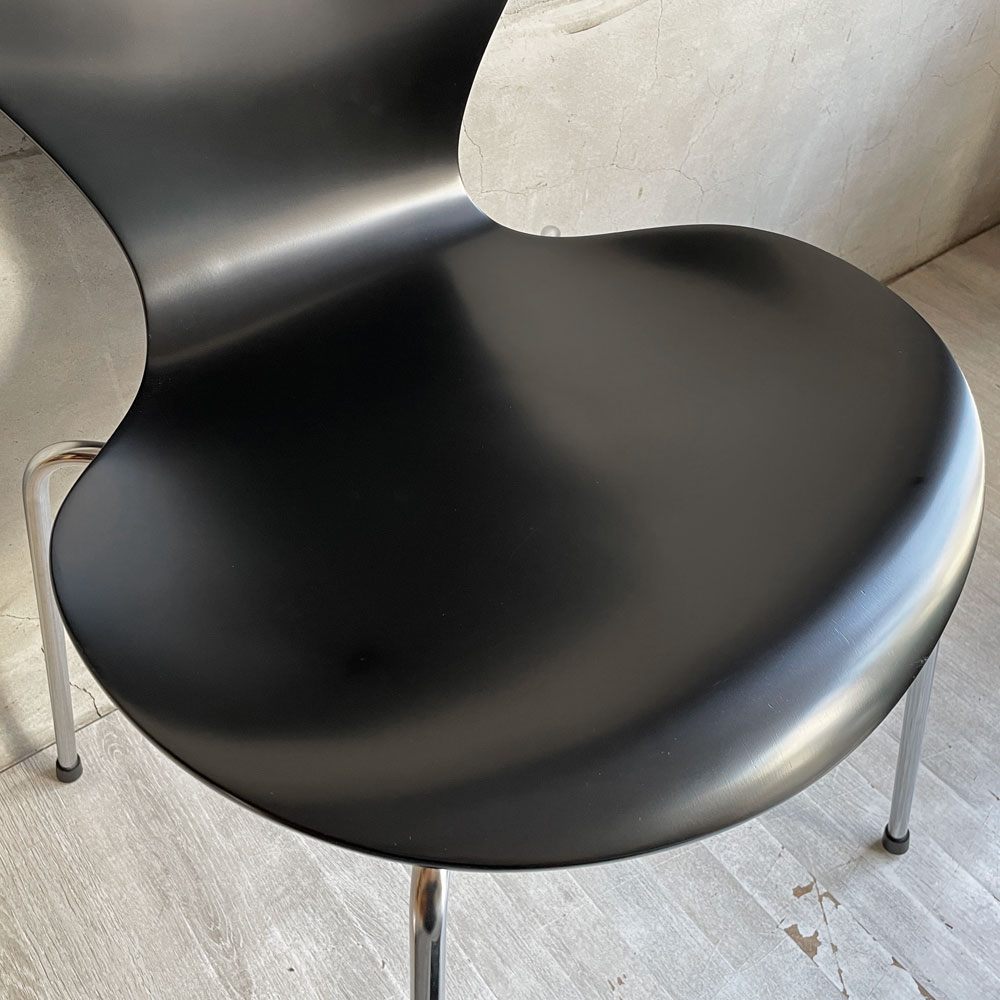 フリッツハンセン Fritz Hansen セブンチェア ブラック ラッカー再塗装 アルネ・ヤコブセン デンマーク 北欧家具 ♪