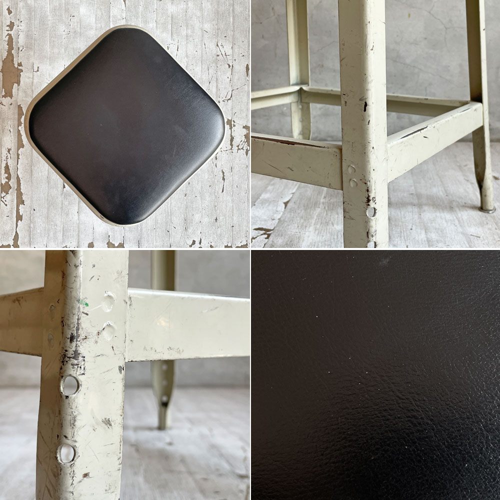 リオン LYON ファクトリースツール FACTORY STOOL スツール カウンターチェア Sサイズ インダストリアル P.F.S取扱い B ♪
