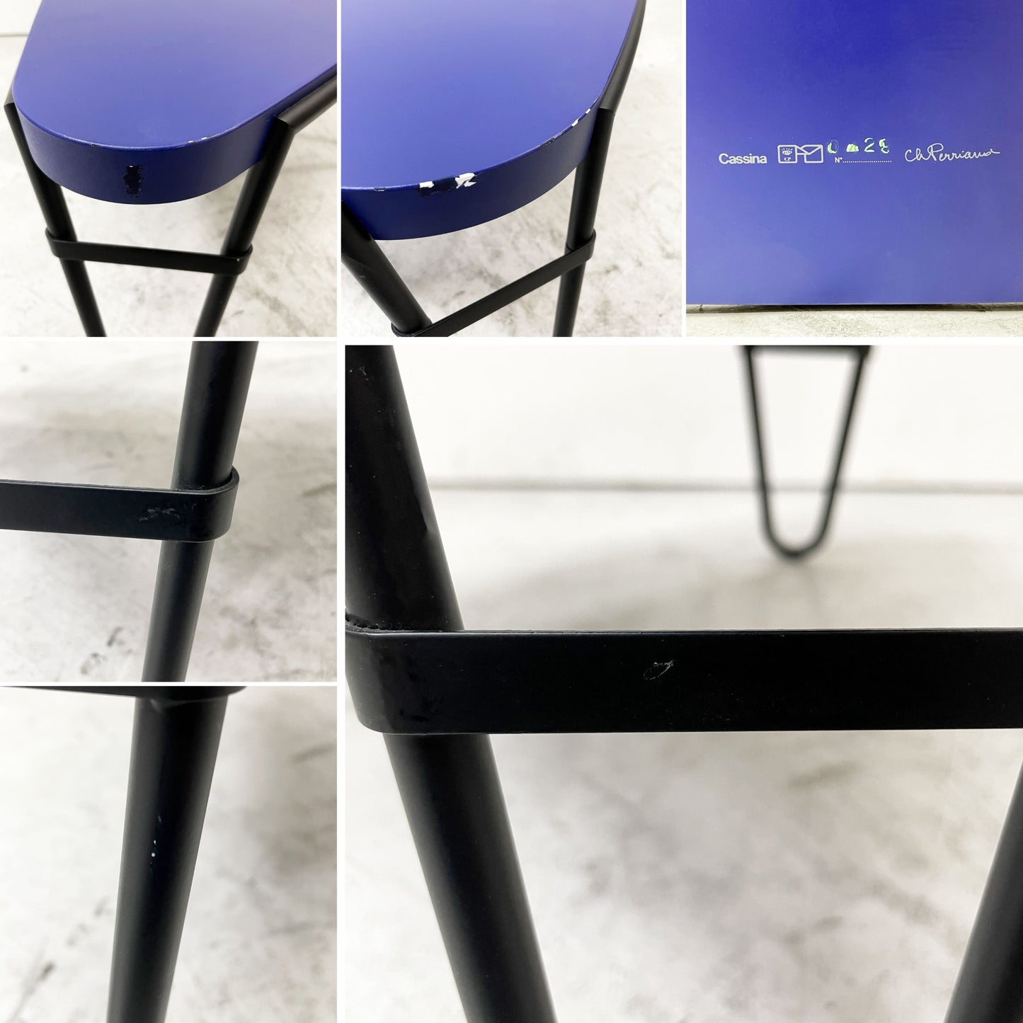 カッシーナ Cassina 519 PETALO ペタロ ローテーブル 1pcs blue シャルロット・ペリアン Charlotte Perriand ●