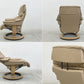 エコーネス EKORNES レノ RENO ストレスレスチェア stressless リクライニングチェア＆オットマン付 パロマレザー ヘッドレスト高さ調整 〓