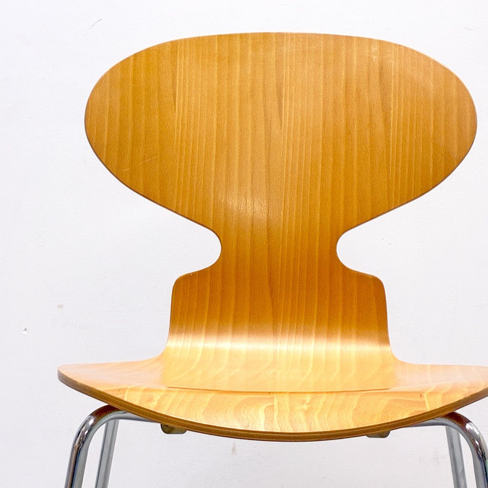 フリッツハンセン Fritz Hansen 3101 アリンコチェア アントチェア 4本脚 ナチュラルビーチ ラッカー仕上げ アルネ・ヤコブセン F ●