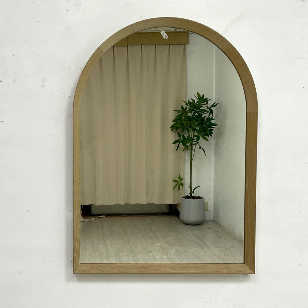 マーフ MURPH オリジナルミラー arch mirror ウォールミラー オーク材 ソープフィニッシュ 壁掛け鏡 W46xH63cm シンプル ミニマル ナチュラル ●