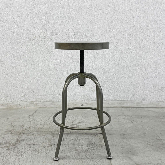 アデペシュ a.depeche インダストリアル スクリュー スツール industrial screw stool 昇降式 店舗什器 定価15,950円 A〓