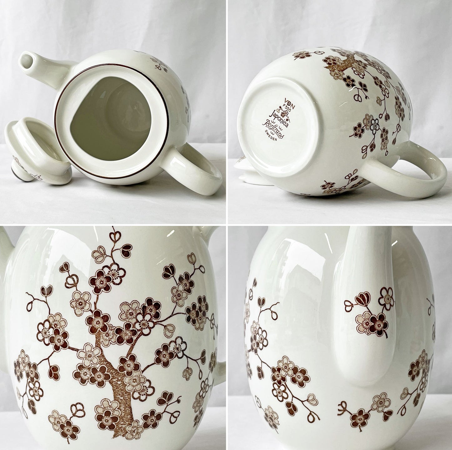 ロールストランド Rorstrand ジャポニカ JAPONICA コーヒーポット 1.3L H19cm ジャッキー・リンド Jackie Lynd 北欧 ビンテージ ◇