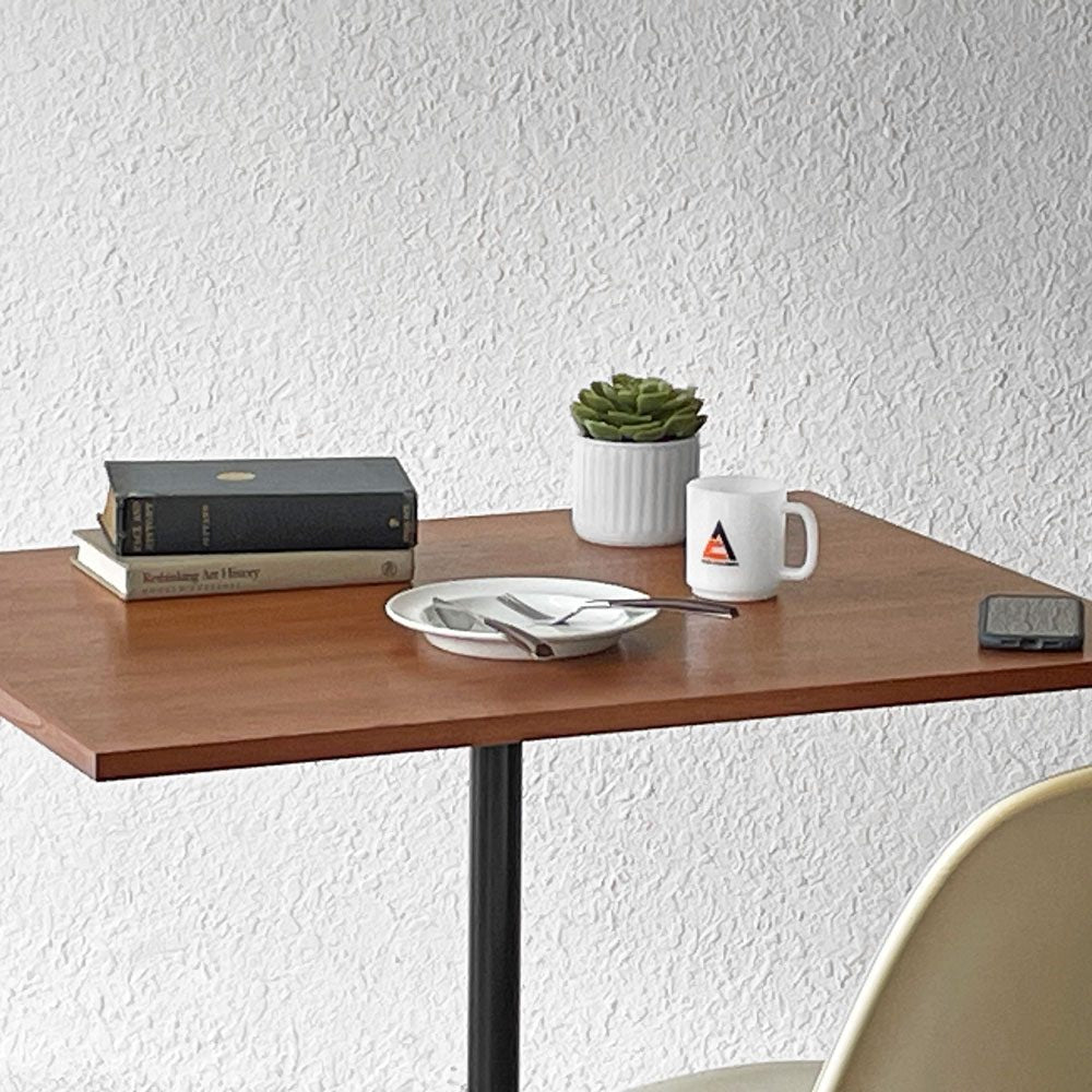 グリニッチ greeniche カフェテーブル Cafe Table 900×700 チーク材 突板 Xスチールレッグミッドセンチュリーデザイン ◇