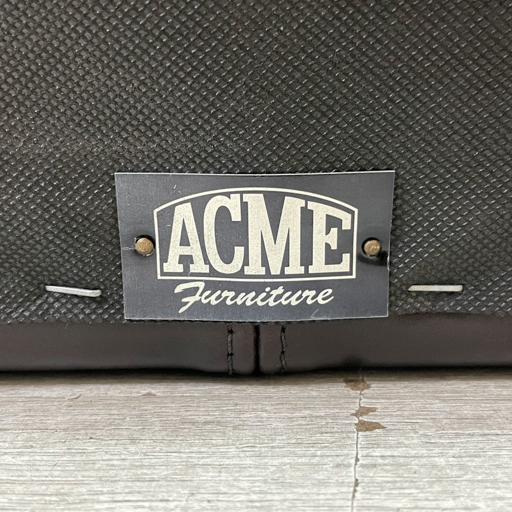 アクメファニチャー ACME Furniture フレスノ FRESNO SOFA 3シーター ソファ オイルレザー 本革 ダークブラウン ビンテージスタイル ●