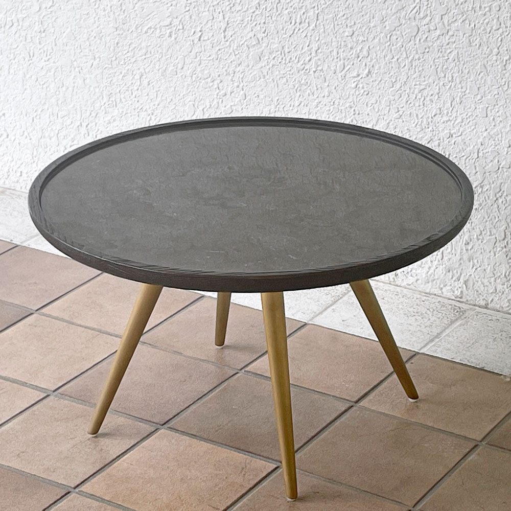 クラッシュゲート CRASH GATE ノットアンティークス Knot antiques バーク BARK コーヒーテーブル w60 h35cm 石天板 ◇