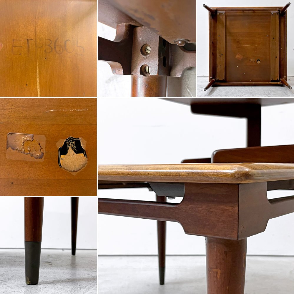 ホワイトファニチャーカンパニー White Furniture Company ステップコーナーテーブル USビンテージ US Vintage 米国家具 ミッドセンチュリー ●