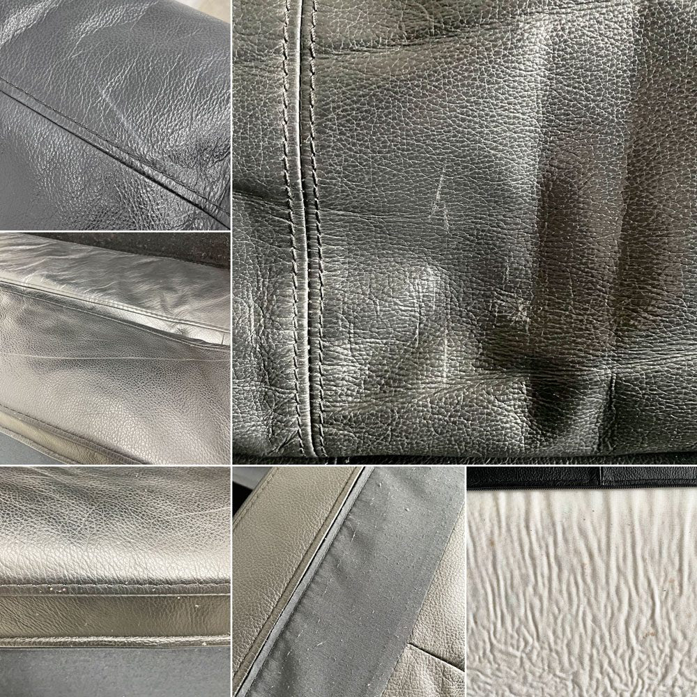 朝日木材加工 ASAHIWOOD ボスコ BOSCO エーボスコ A-BOSCO 2人掛けソファ W161cm チェリー無垢材 本革 ブラックレザー アクタス取扱 〓