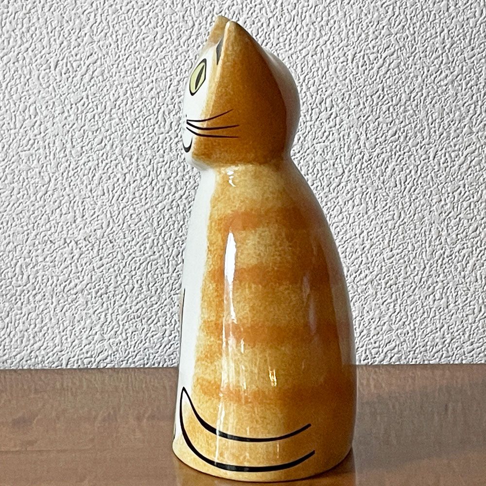 ハンナターナー Hannah Turner 貯金箱 Money box ネコ Cat ジンジャー タビー GINGER Tabby H21㎝ ◇