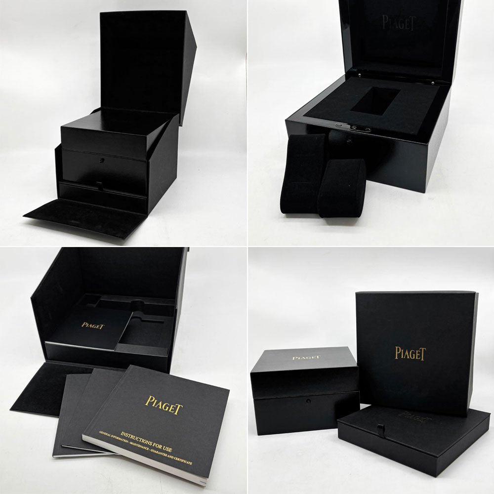 ピアジェ PIAGET 時計 ウォッチボックス ケース 純正ボックス 箱のみ ブラック 冊子付き スイス  B ●