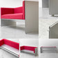 カッシーナイクスシー Cassina ixc. エアーフレーム AIR FRAME 30073 ミッドソファ MID SOFA 3人掛け 2シーター W166cm レッド系 ファブリック デヴィッド・チッパーフィールド ●