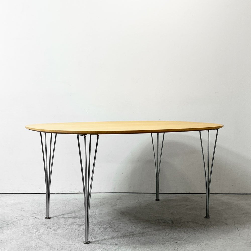 フリッツハンセン Fritz Hansen スーパー楕円 Bテーブル ダイニングテーブル B612 ビーチ材  ナチュラル ピート・ヘイン アルネ・ヤコブセン デンマーク 北欧家具 参考定価￥356,180～ ●