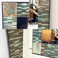 モザイクタイルフレーム Mosaic tile frame ウォールミラー 鏡 姿見 アジアンリゾートスタイル H121cm  ●