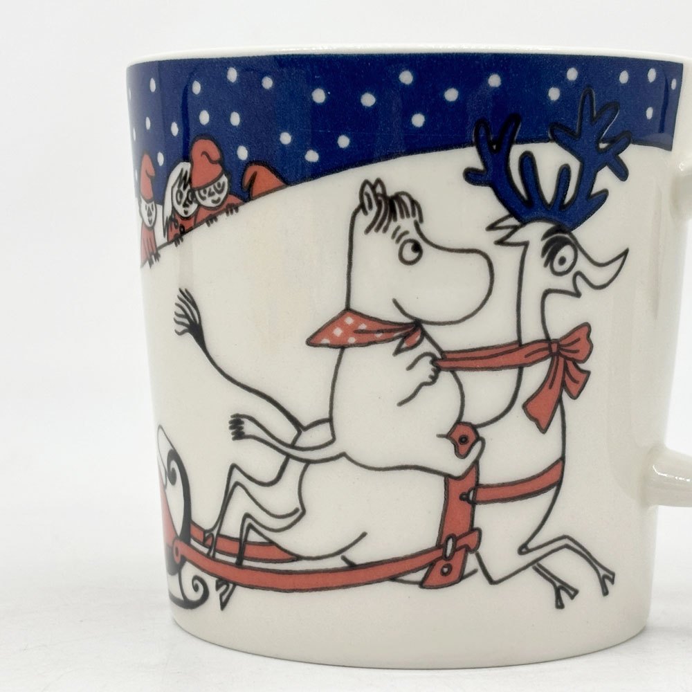 アラビア ARABIA ムーミン MOOMIN マグ カップ クリスマス グリーティング 1997-2002年 限定 フィンランド 北欧食器 箱付き 希少 ●