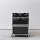 ユーエスエムハラー USM Haller モジュラーファニチャー Modular Furniture デスクワゴン キャビネット ロールボーイ 3ドロワー アントラサイト 鍵付き ●