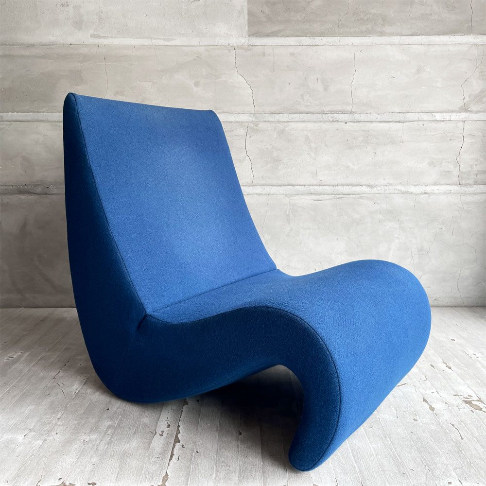 ヴィトラ vitra アムーベ Amoebe ラウンジチェア 1人掛け ソファ ロイヤルブルー ヴェルナー・パントン Verner Panton スペースエイジ ♪